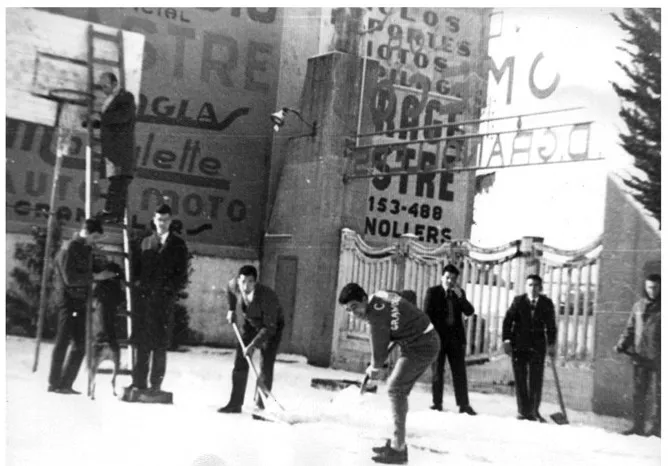 1958 Treient neu de la pista